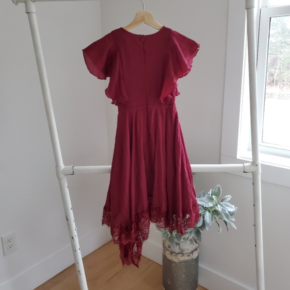 Girls Joy Folie Lakynna dress in Garnet burgundy sz 6 - Picture 9 of 9